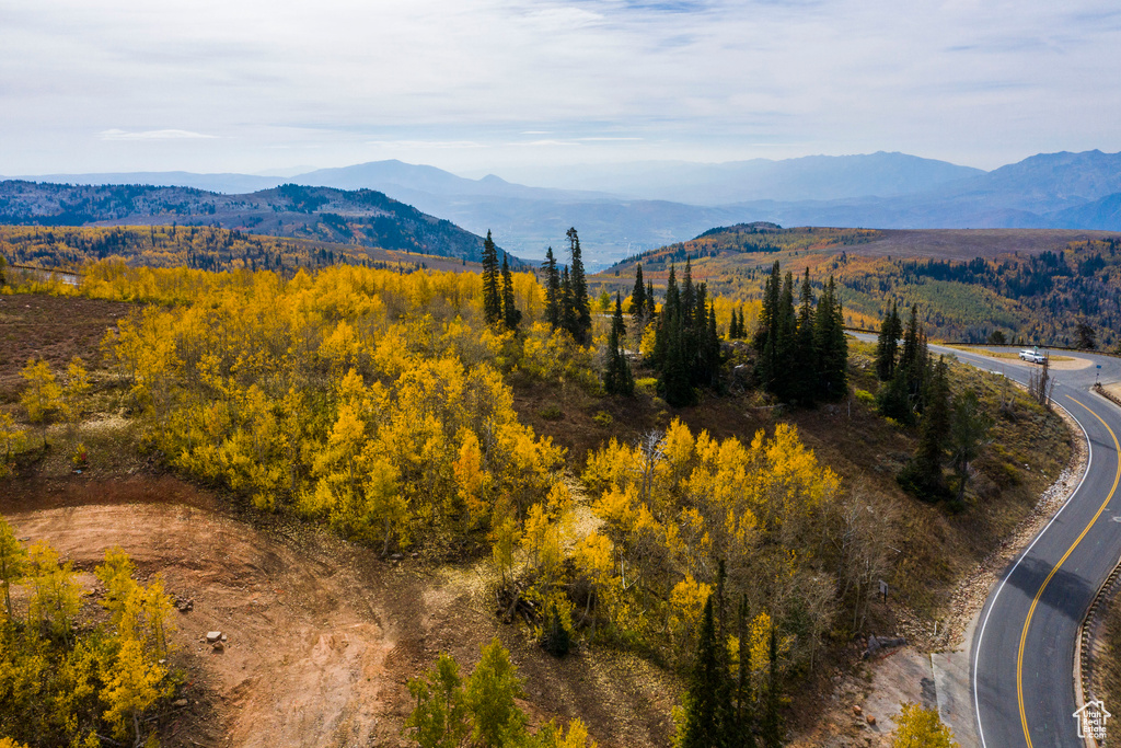 View of mountain background