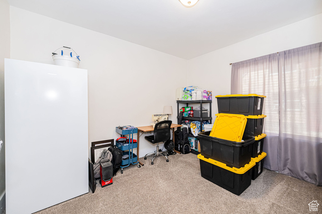 Office area with carpet
