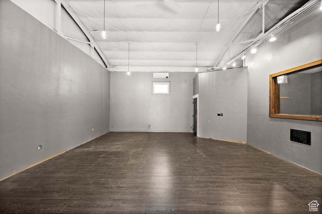 Below grade area featuring wood finished floors