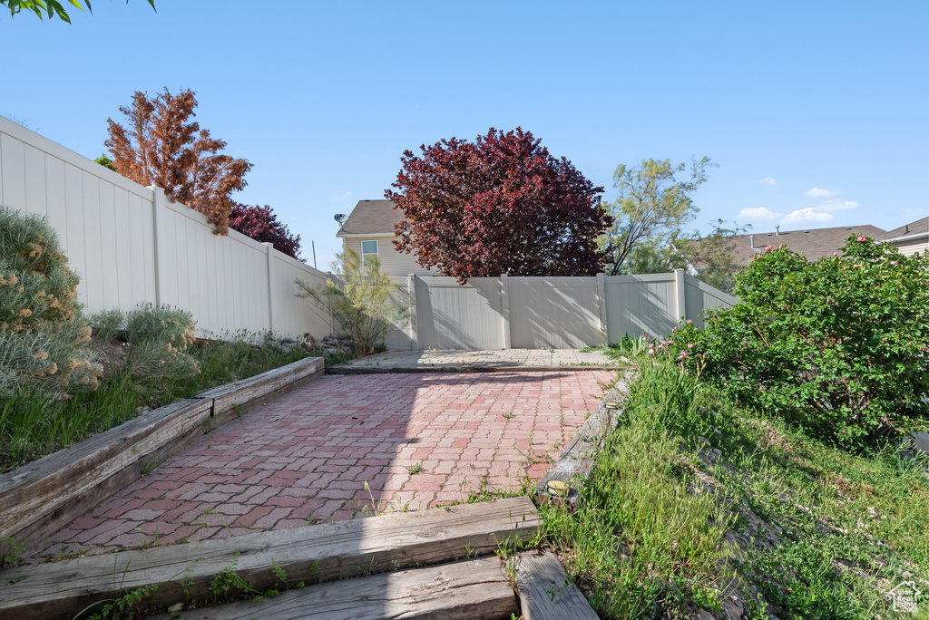 View of patio / terrace with a fenced backyard