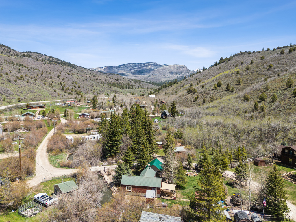Drone / aerial view of mountains