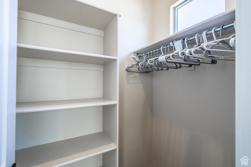 View of spacious closet