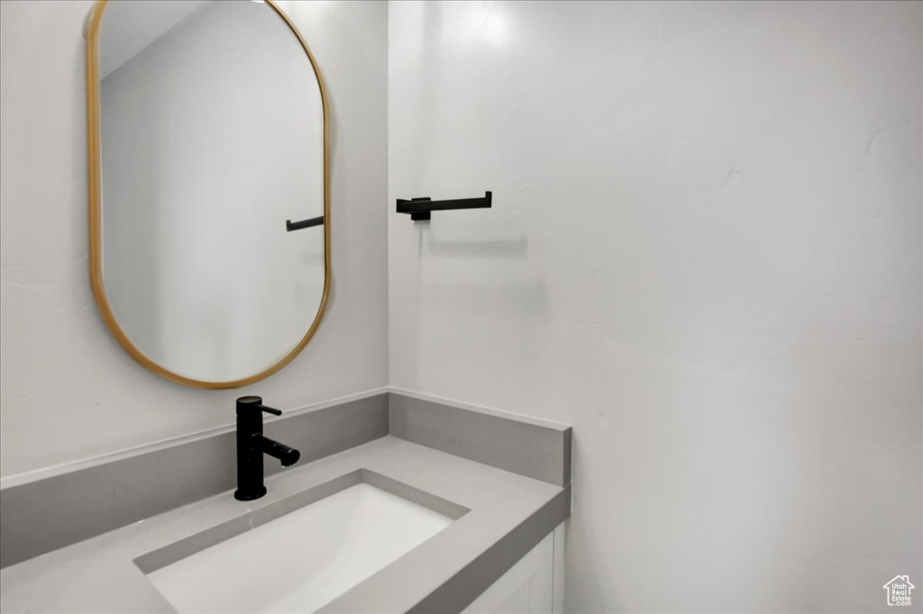 Bathroom featuring vanity