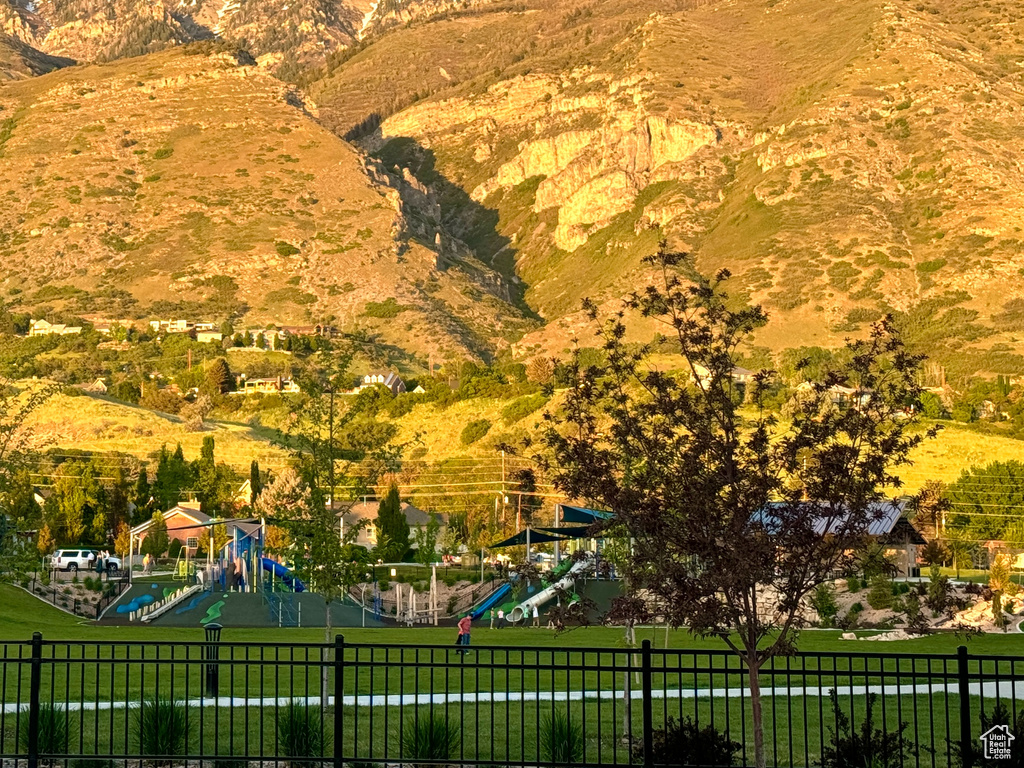 View of home\'s community featuring fence