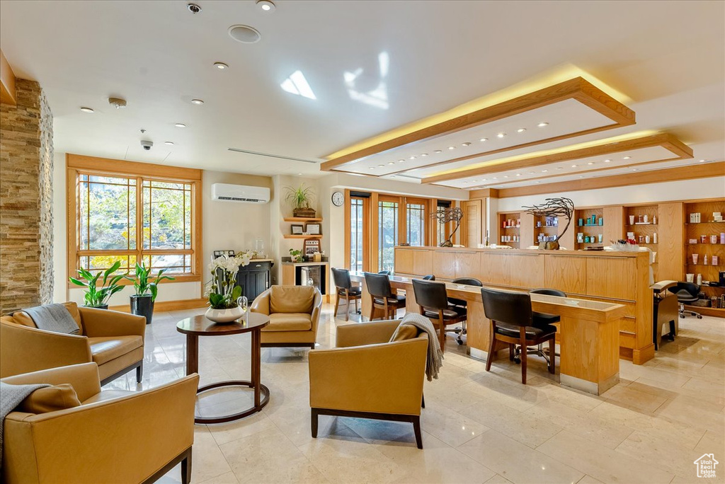 Common area featuring recessed lighting