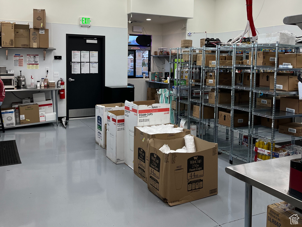 View of storage room