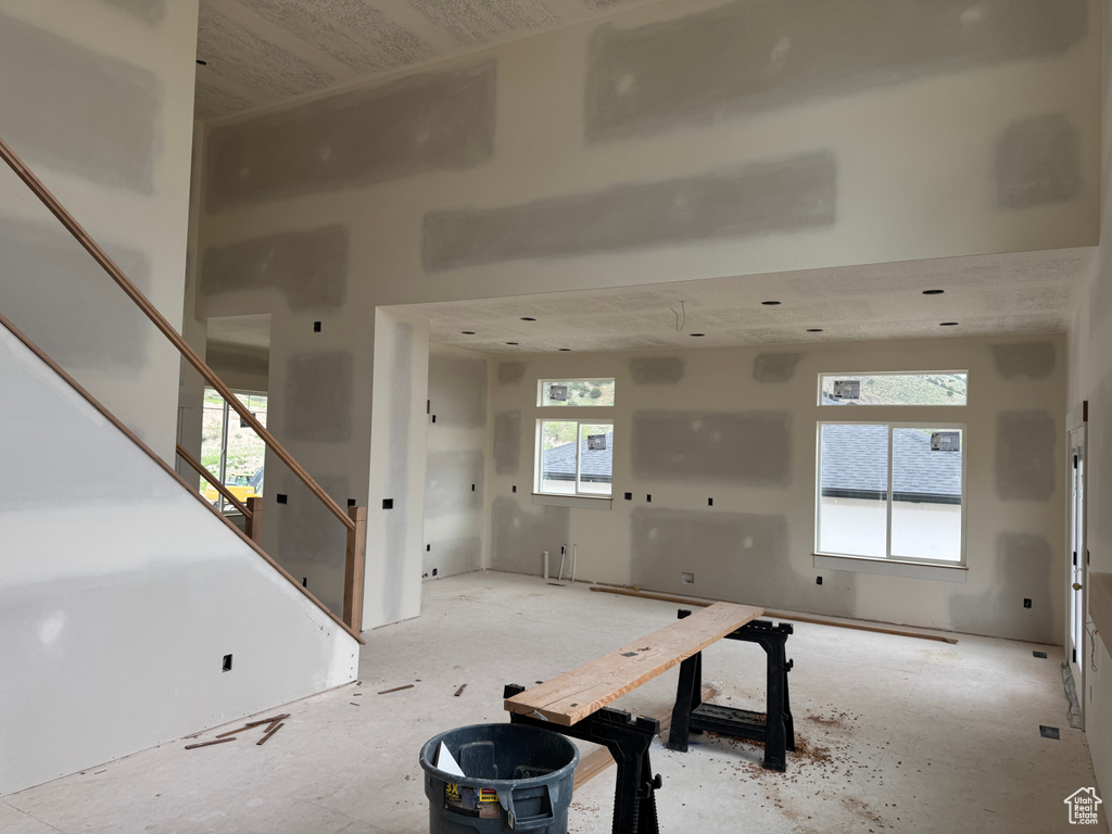 Empty room with stairway