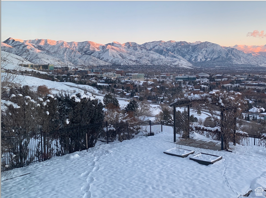 View of mountain background