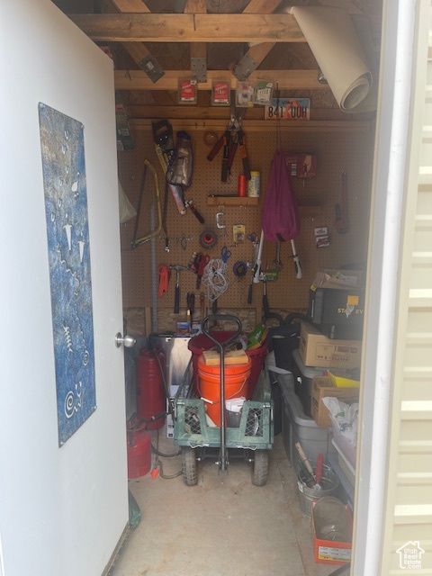 View of storage room