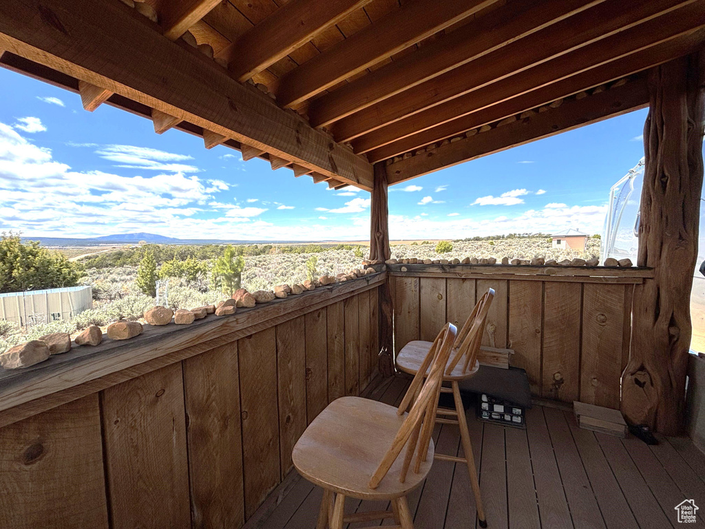 View of deck