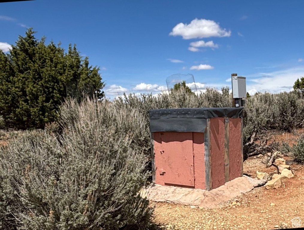 Entry to storm shelter