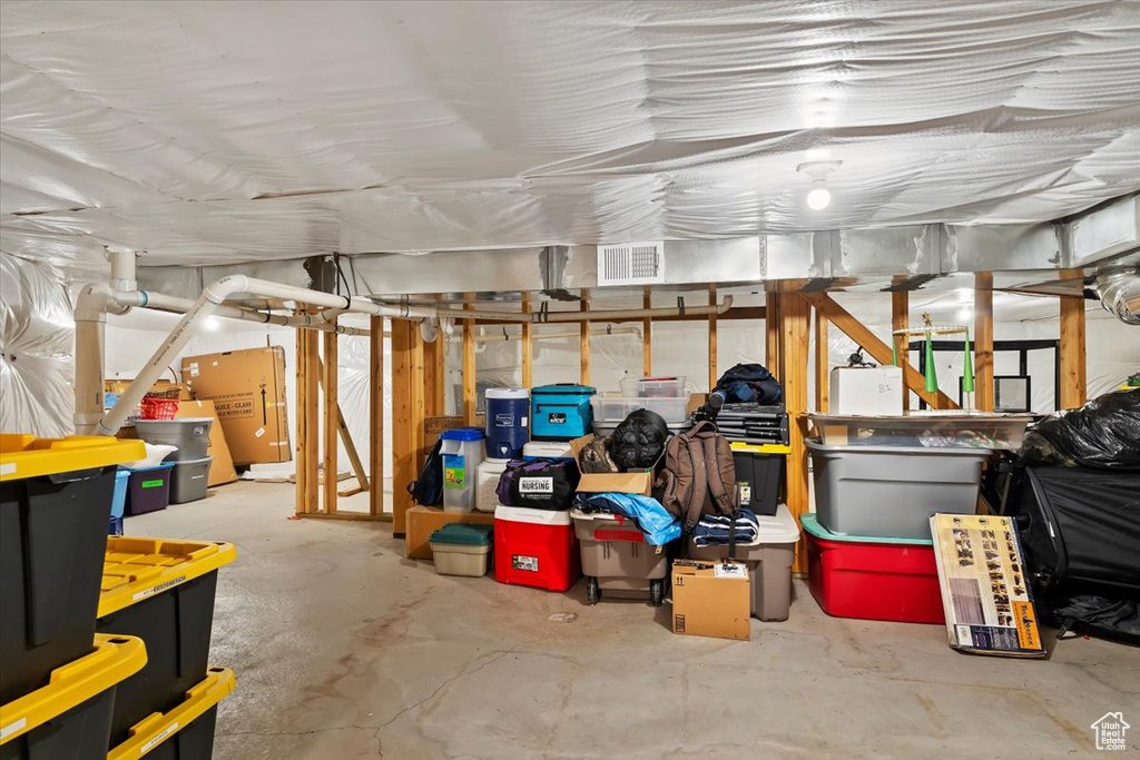 View of storage area