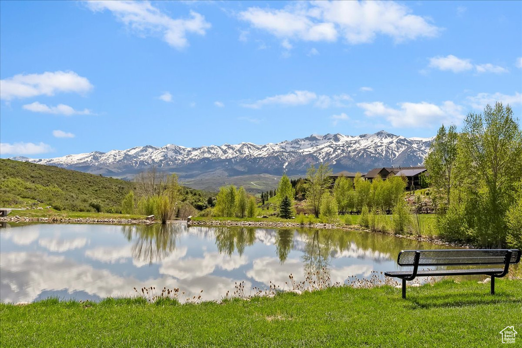 Water view with mountains