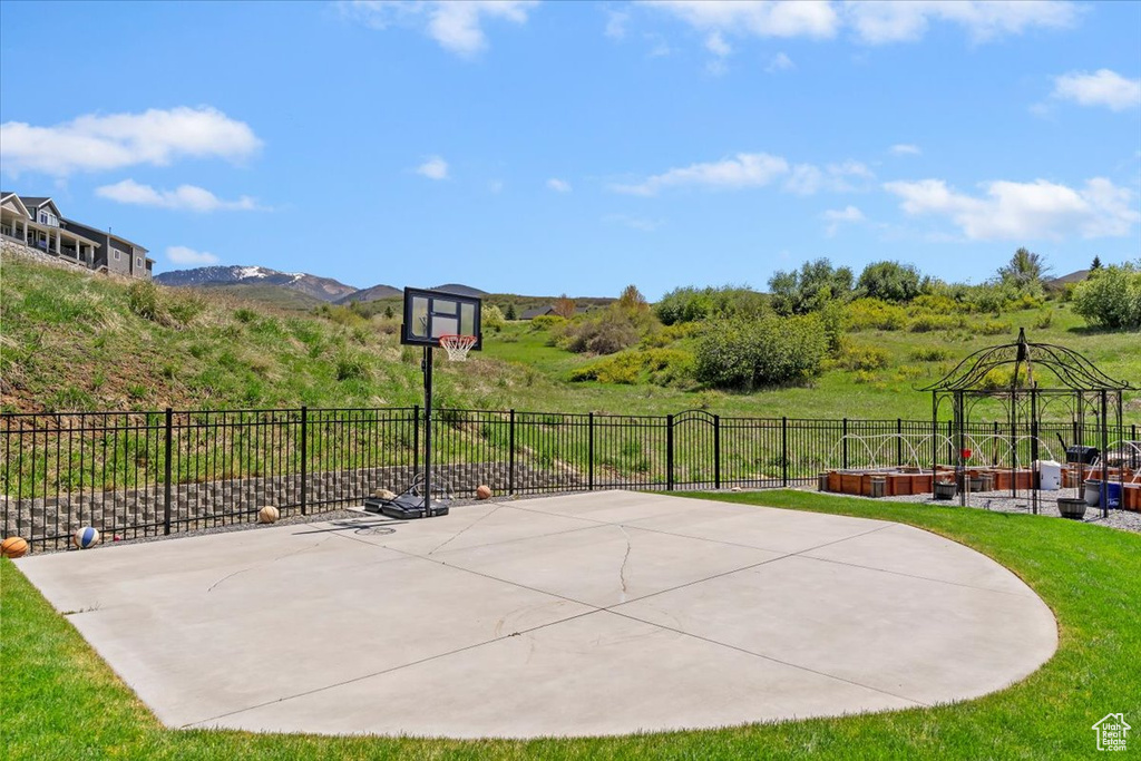 View of basketball court