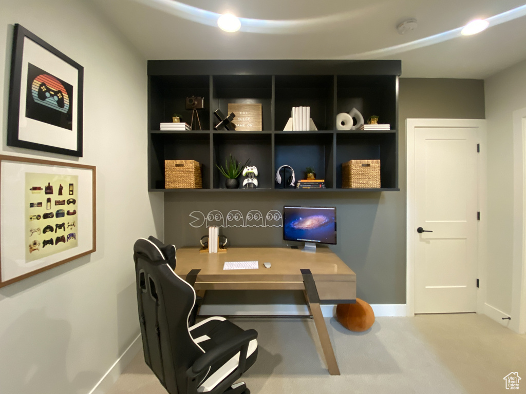Office space with baseboards