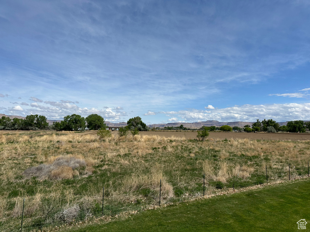 View of undeveloped land with rural landscape