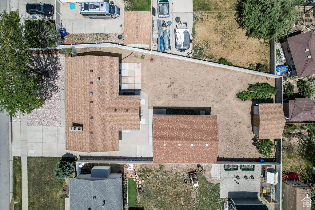 View from above of property