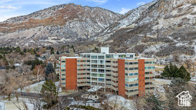 View of property featuring a mountain view