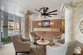 Common area featuring a textured ceiling