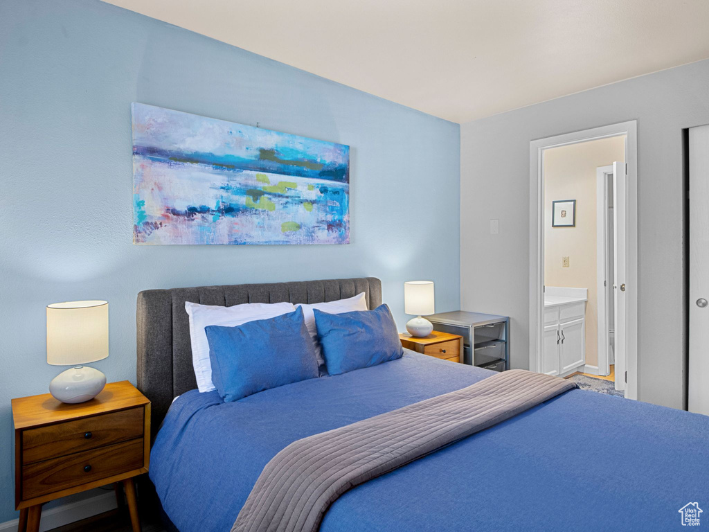 Bedroom with ensuite bathroom