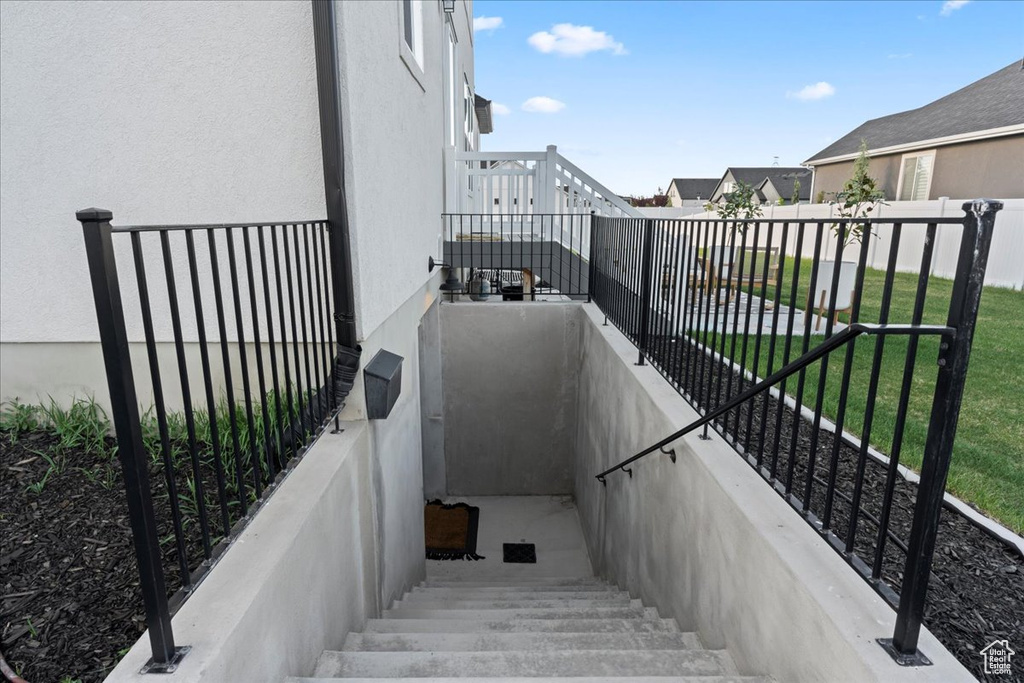 View of stairway