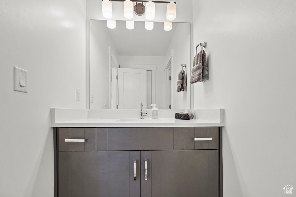 Bathroom featuring vanity