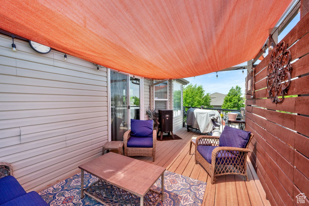 View of deck