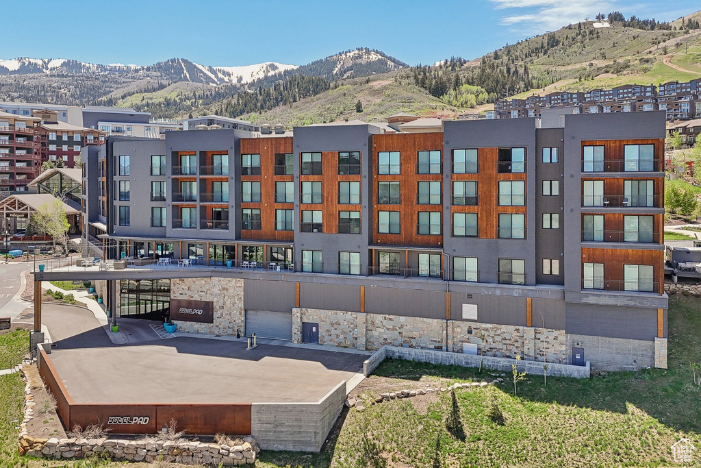 View of property featuring a mountain view