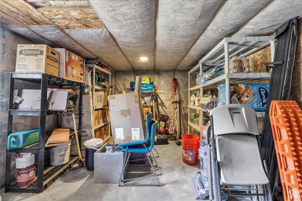 View of storage room