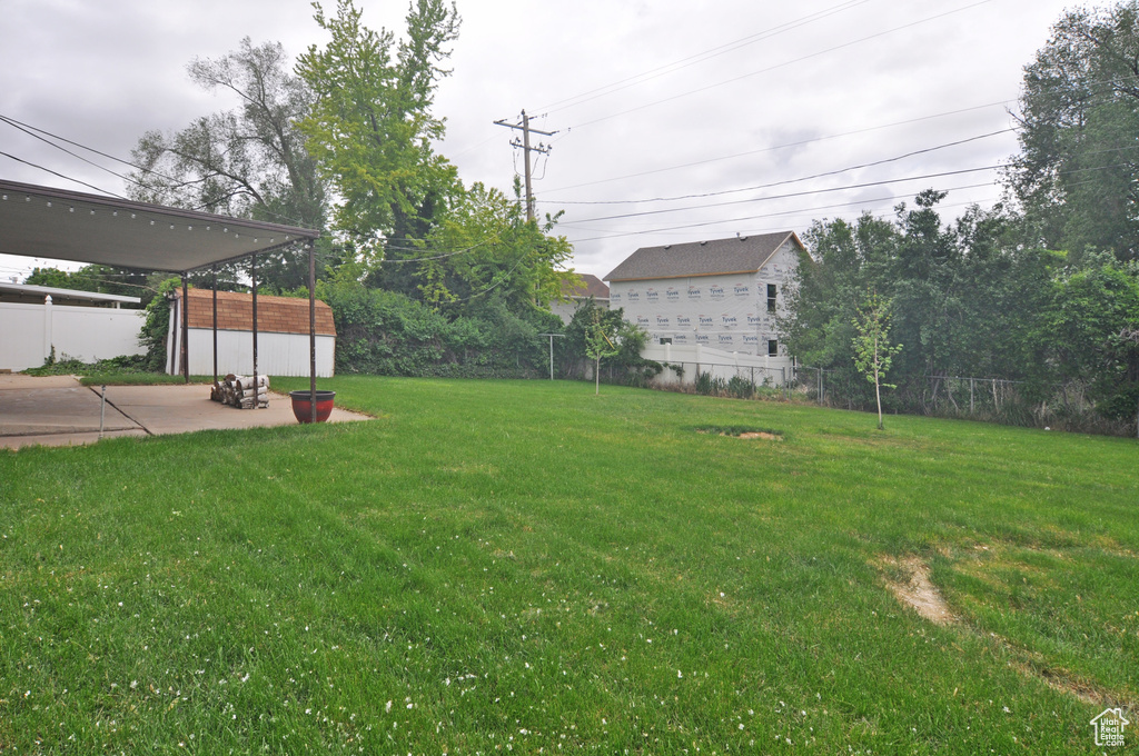 View of yard featuring a patio area