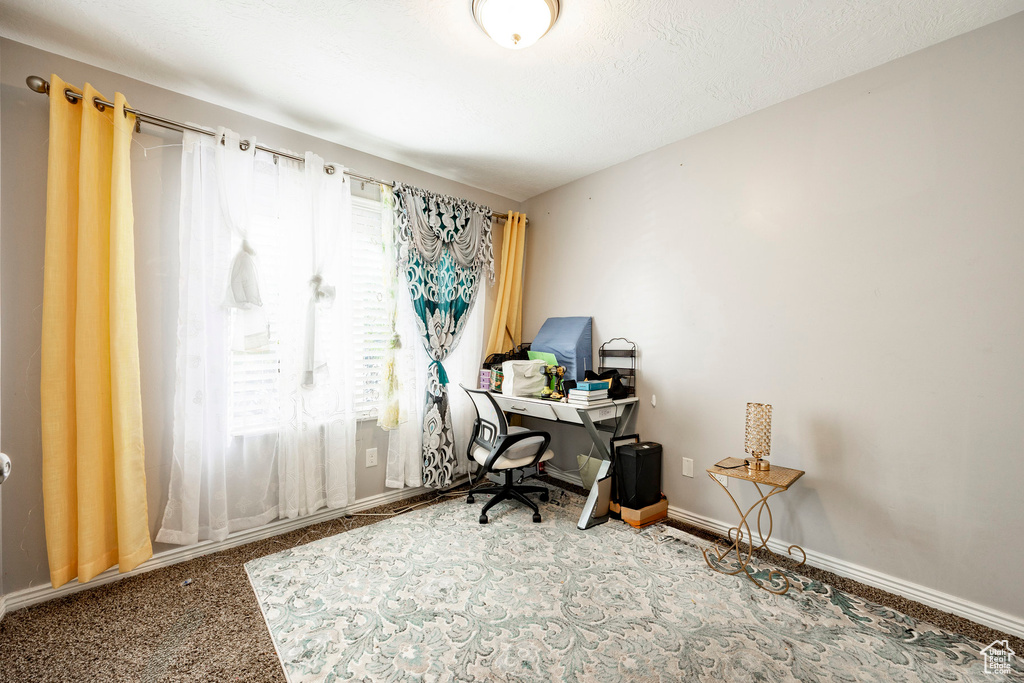 View of carpeted office space