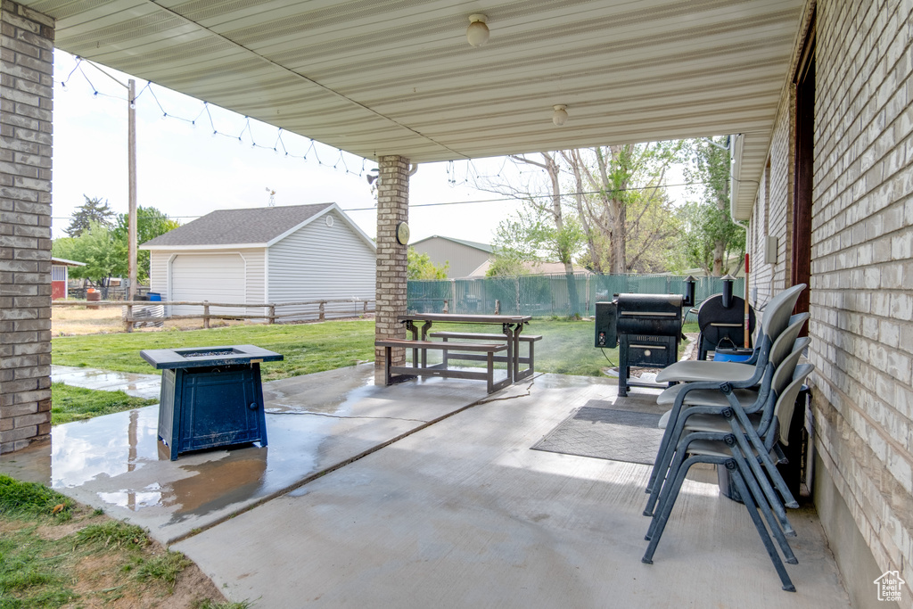 View of patio