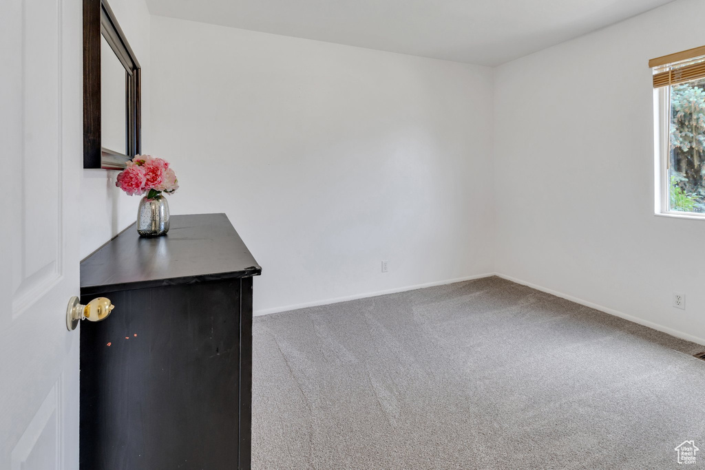 Spare room with carpet flooring and baseboards