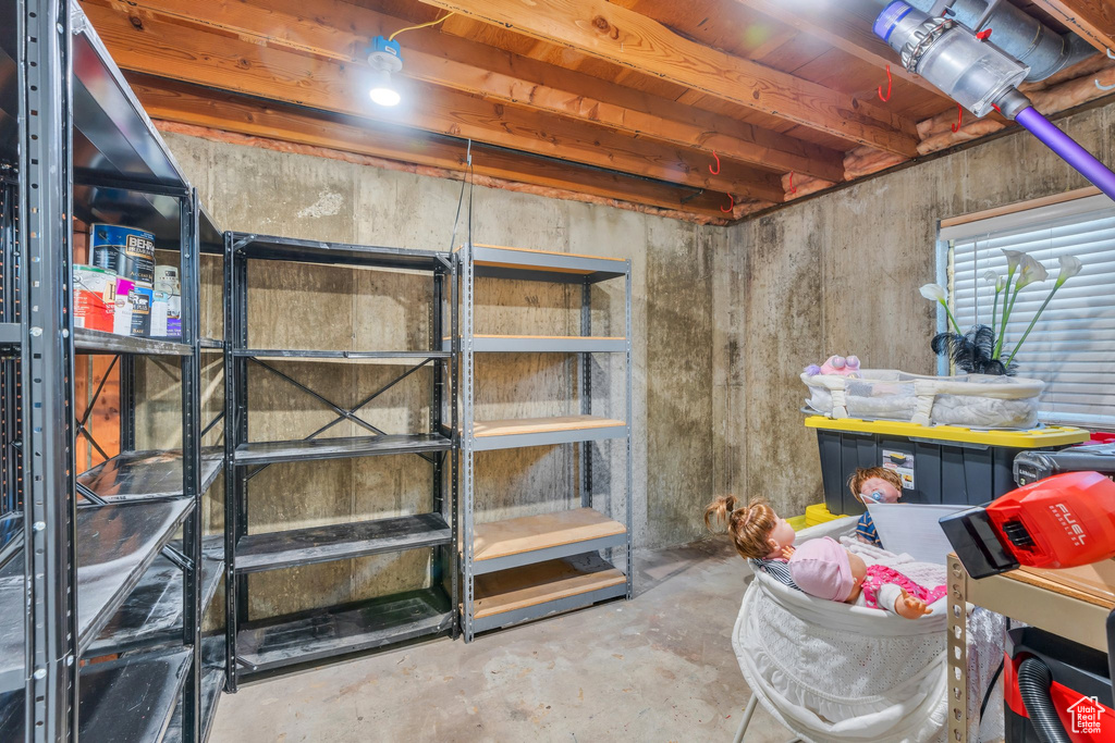 View of storage area