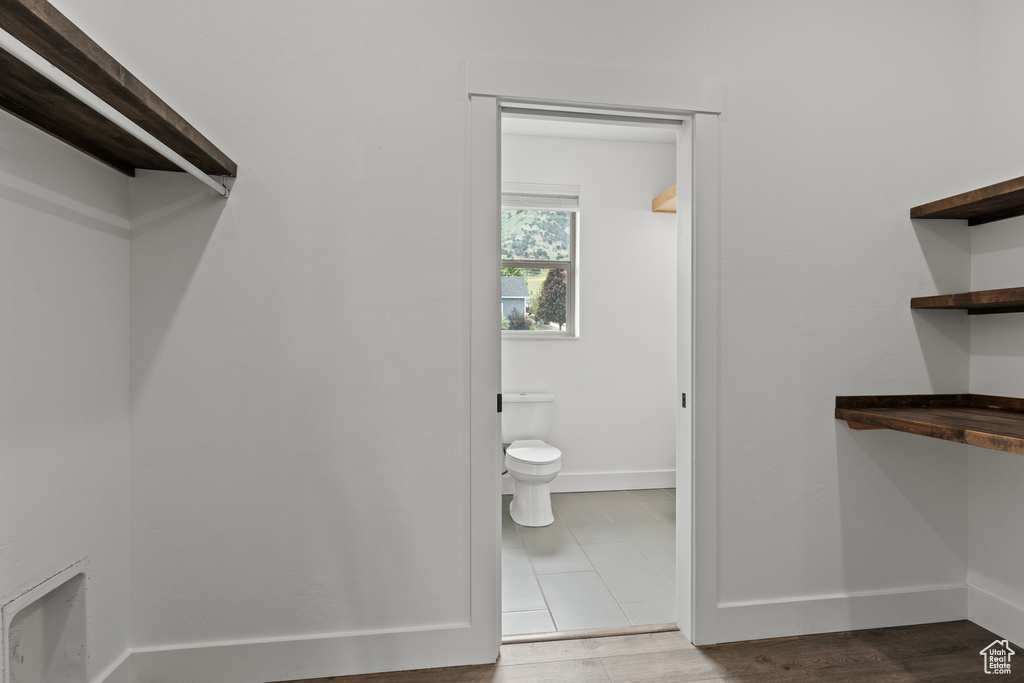 View of spacious closet