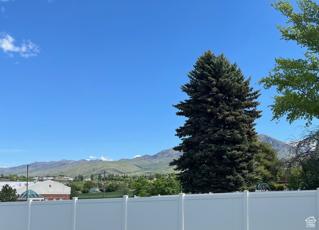 View of mountain backdrop