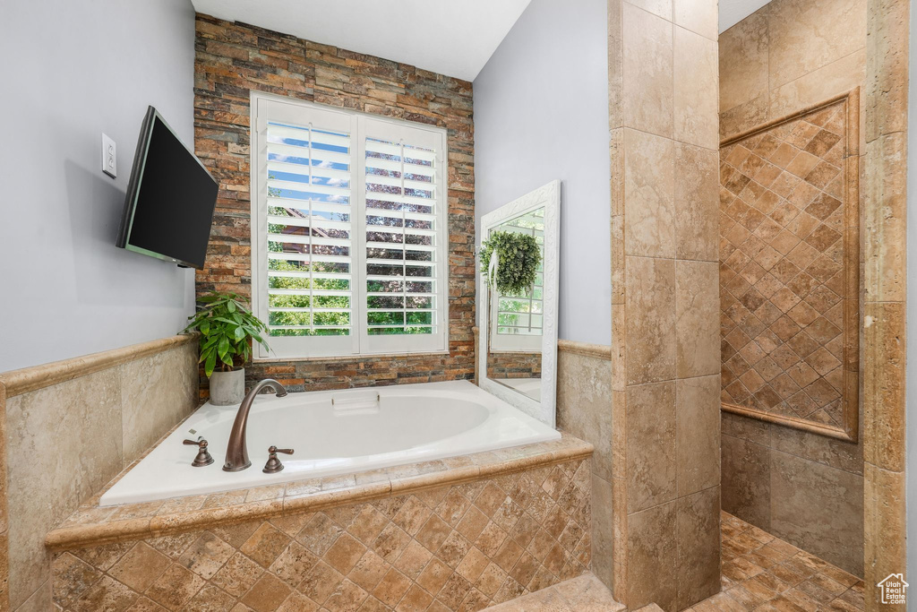 Bathroom with a bath