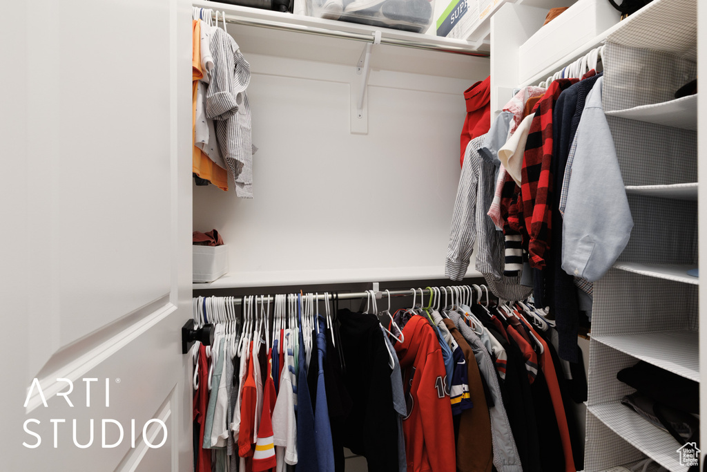 View of spacious closet