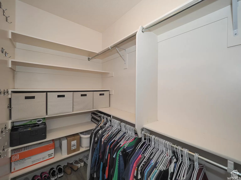 View of spacious closet