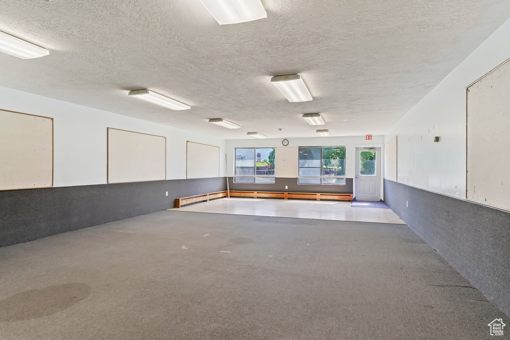 Garage with baseboard heating