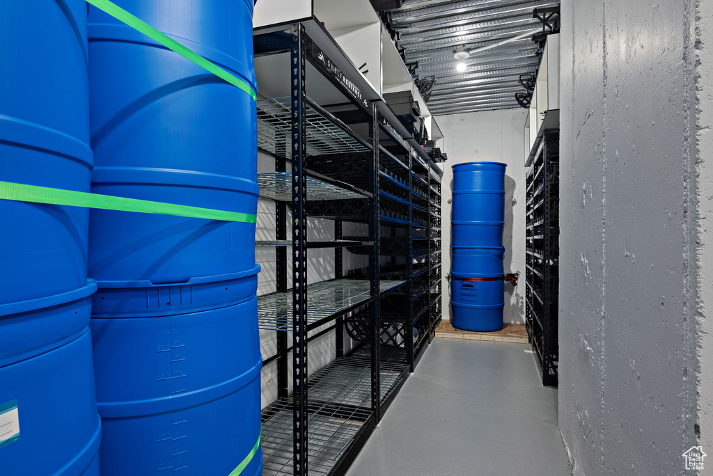 View of storage room