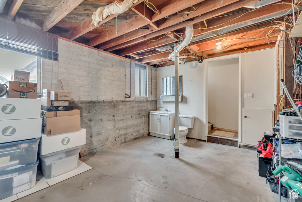 View of basement