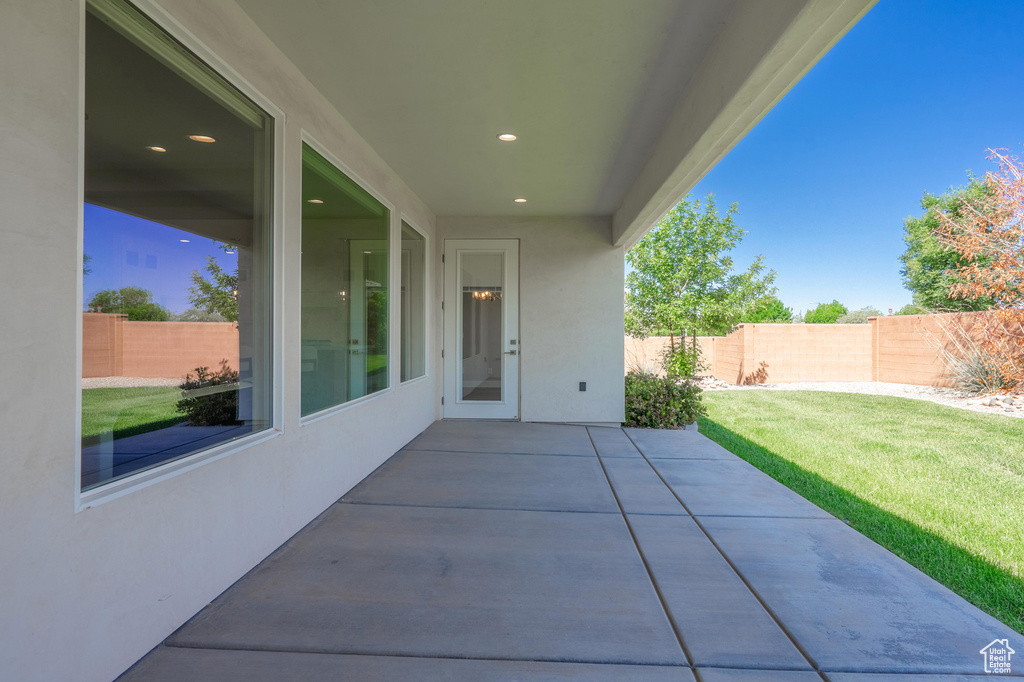 View of patio