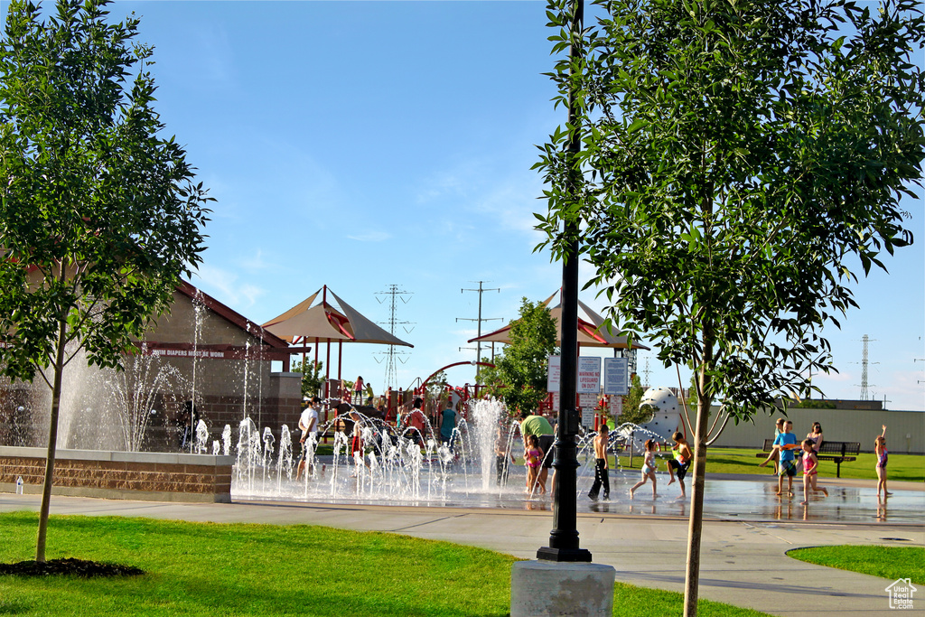 View of community with a yard