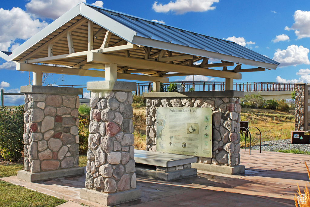 Surrounding community with a gazebo