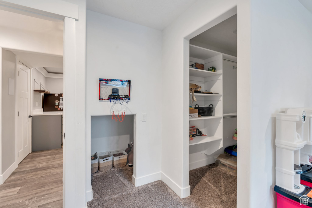 View of spacious closet