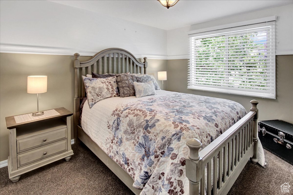 Bedroom featuring carpet floors