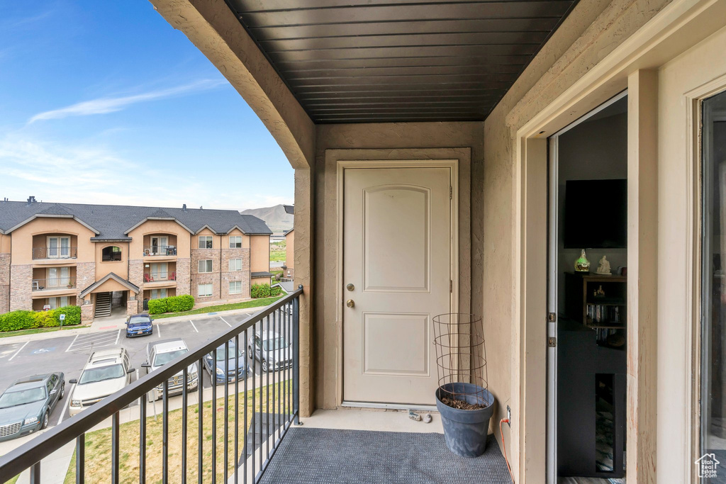 Balcony with a residential view