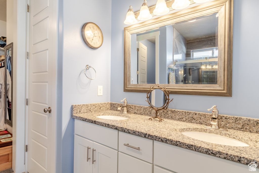 Full bath with double vanity