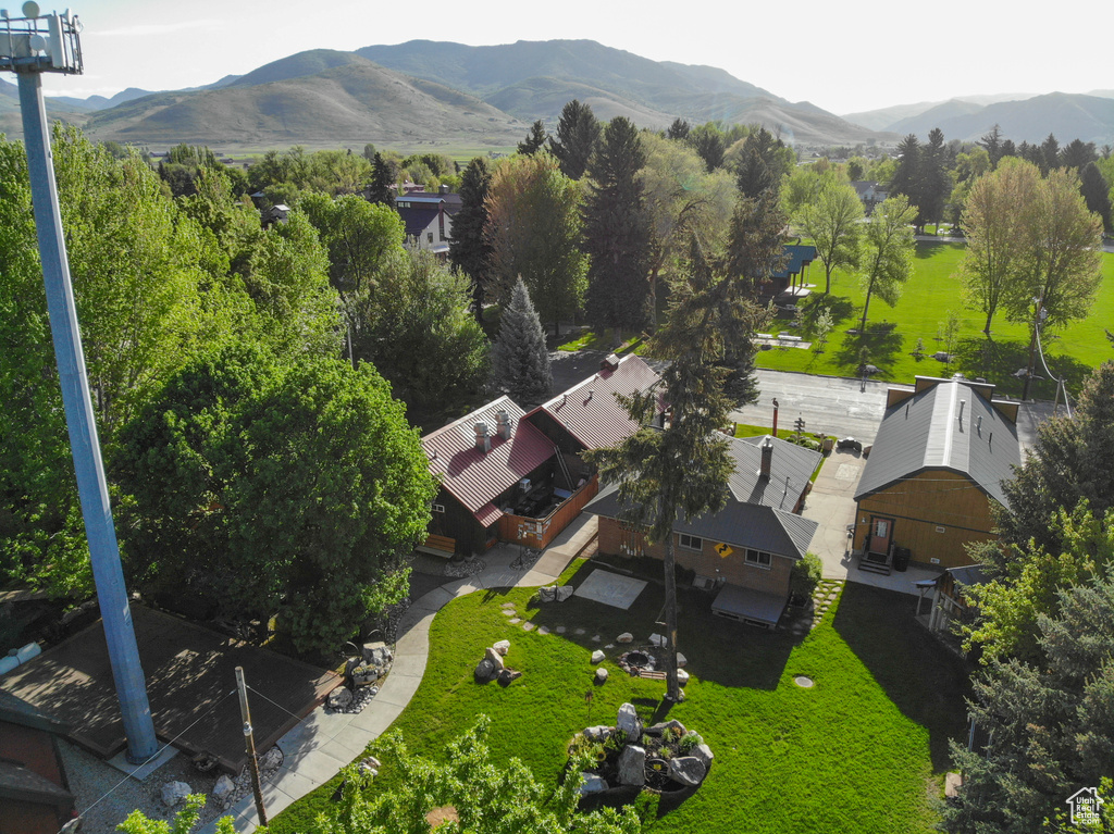 Aerial view of mountains
